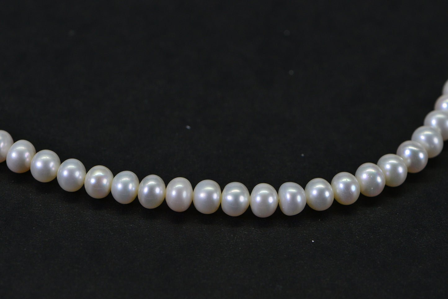 Genuine Freshwater Pearl Rondelle 5–5.5mm AAAD Excellent Luster White Ivory 15" Strand