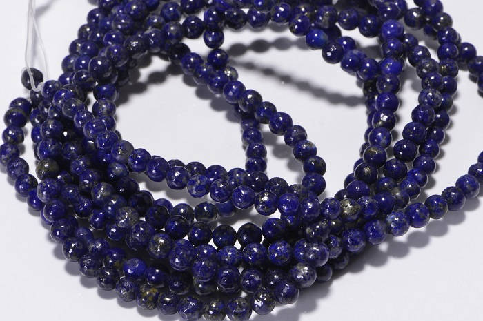 Lapis Lazuli Beads: 4mm Royal Blue Gemstone Jewelry Supplies