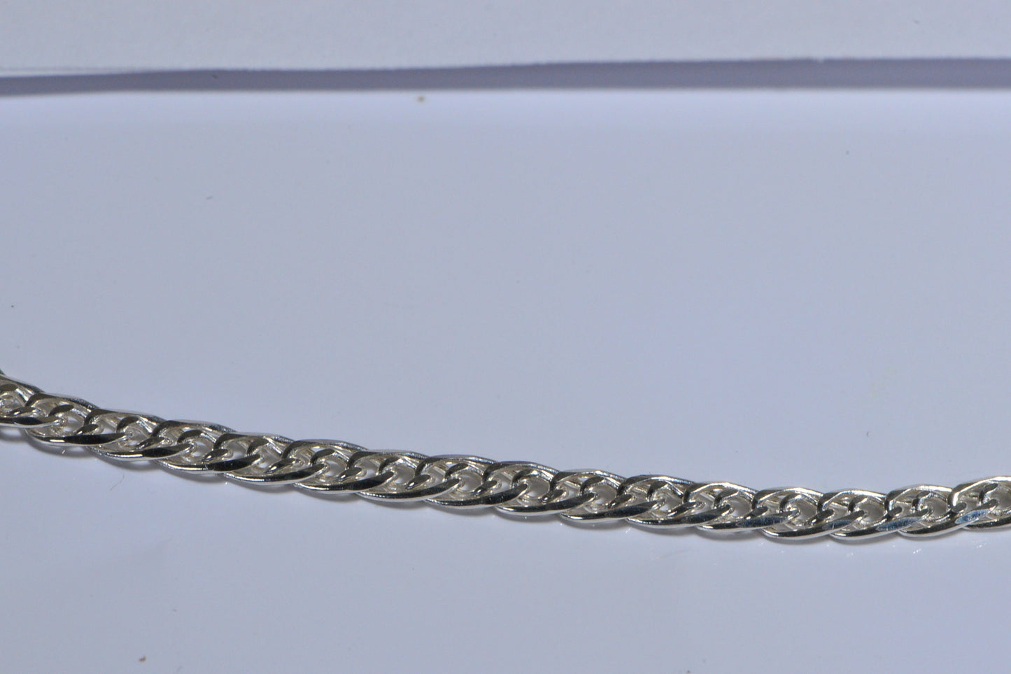 3mm Flat Sterling Silver Chain