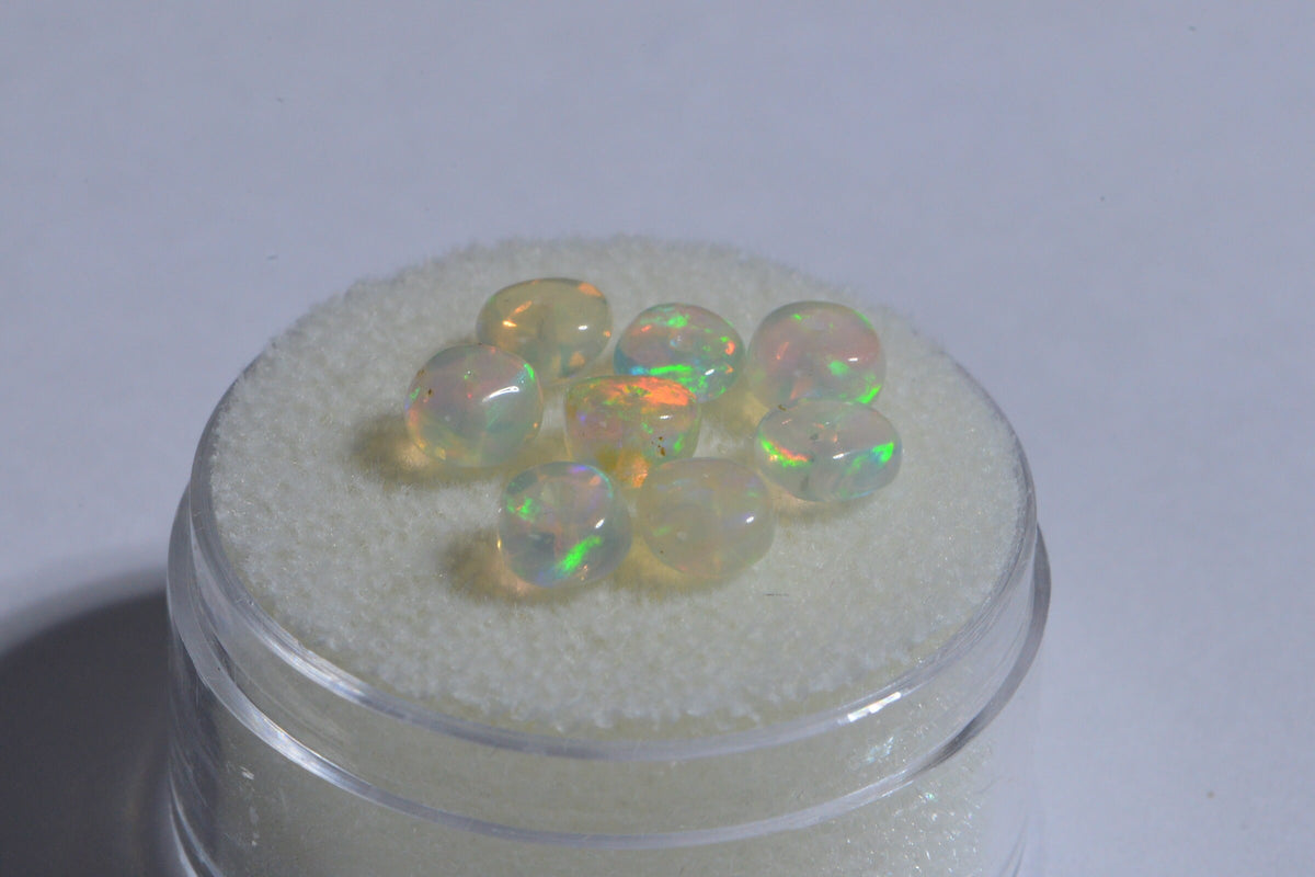 Ethiopian Welo Opal Beads: Polished Rondelle Gemstone, 3.5mm