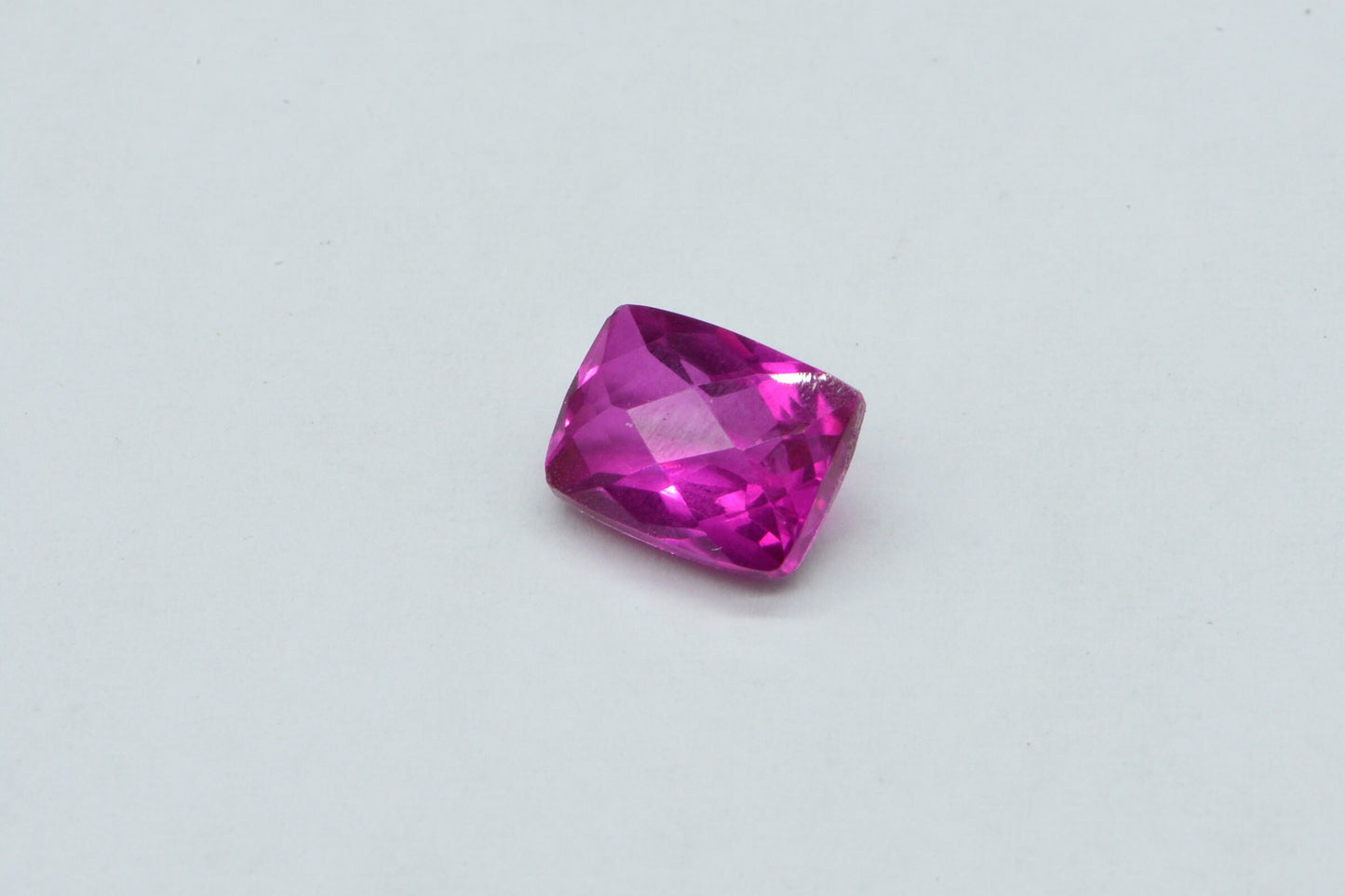 Hot Pink Rubellite Tourmaline: Emerald Cut Gemstone (9X7mm)