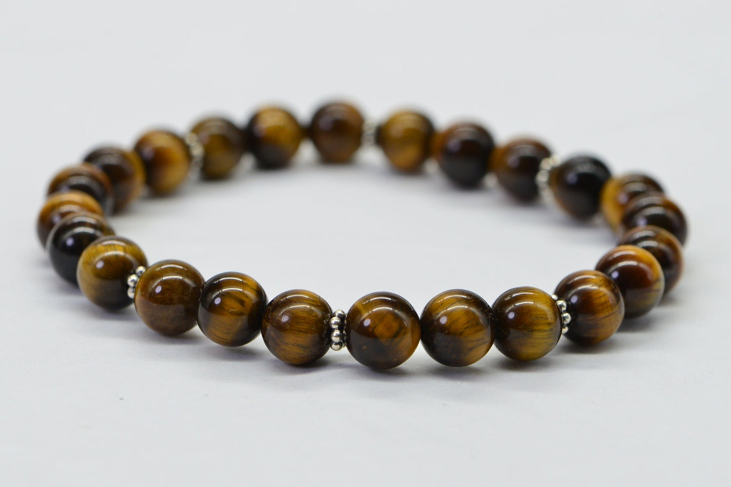 Man's Bracelet 10mm Round Tiger Eye Protection Bracelet Natural Gemstone Girt For Him