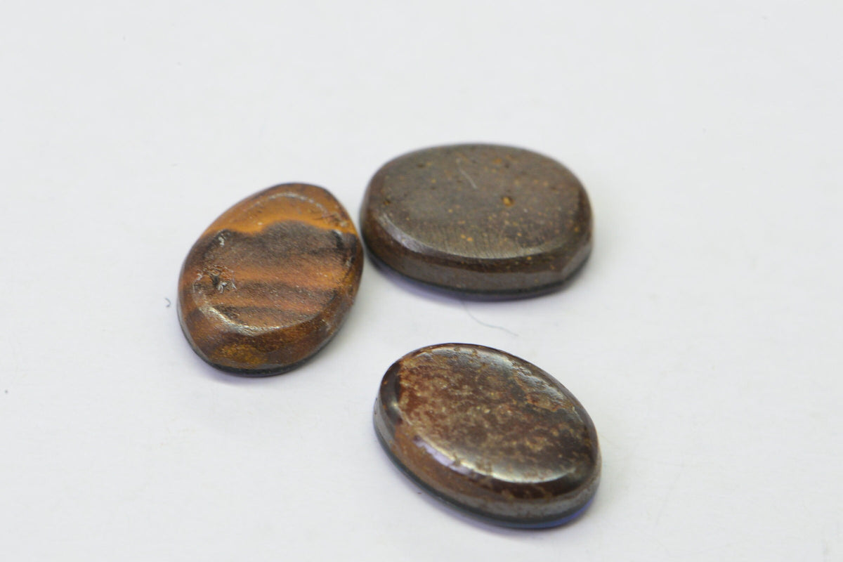 Australian Black Opal Natural Gemstone Cabochons Bright Blue Doublet Boulder Oval 7X5mm