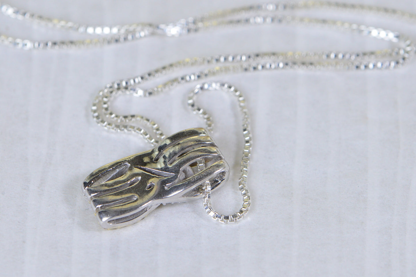 Vintage Diamond Pendant: Sterling Silver Multi-Row Necklace, 0.66 ct