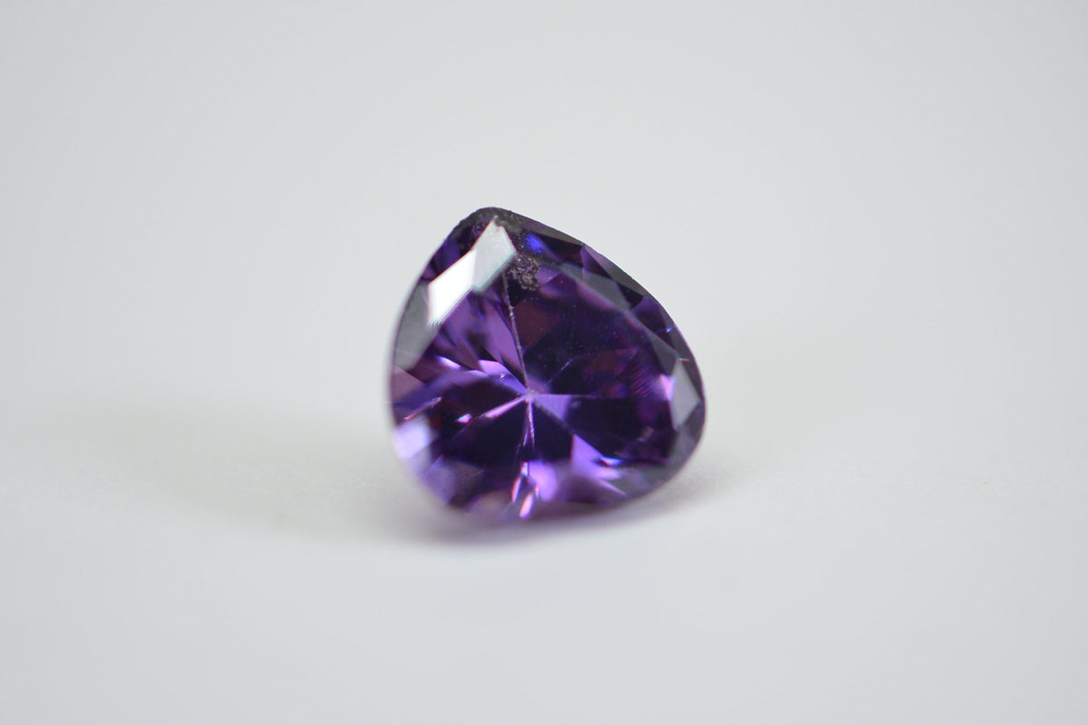 Purple Diamond Heart Crystal