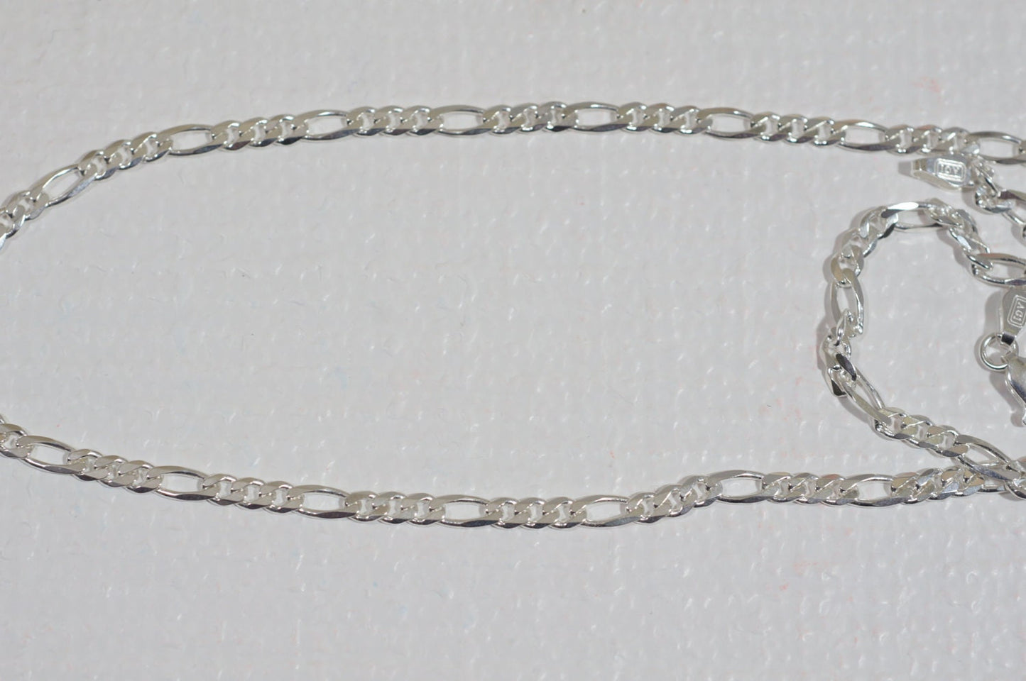20" Italian Sterling Silver Figaro Chain - 3.7mm