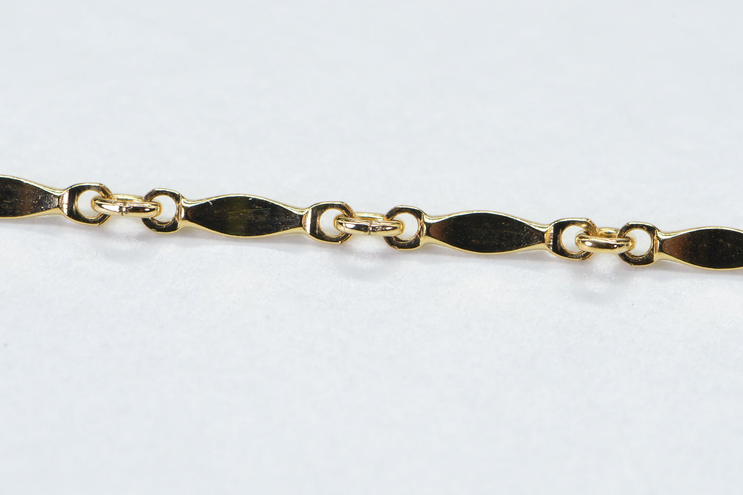 14K Yellow Gold Filled Thin Chain Bracelet: Dainty Layering Bracelet