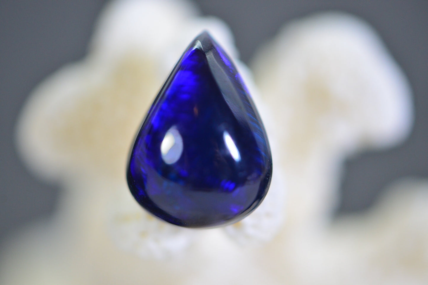 AAA Ethiopian Black Welo Opal Pear Cabochon: Jewelry Making