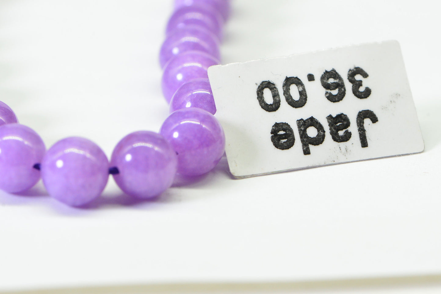 8mm Purple Jade Round Beads Full Strand