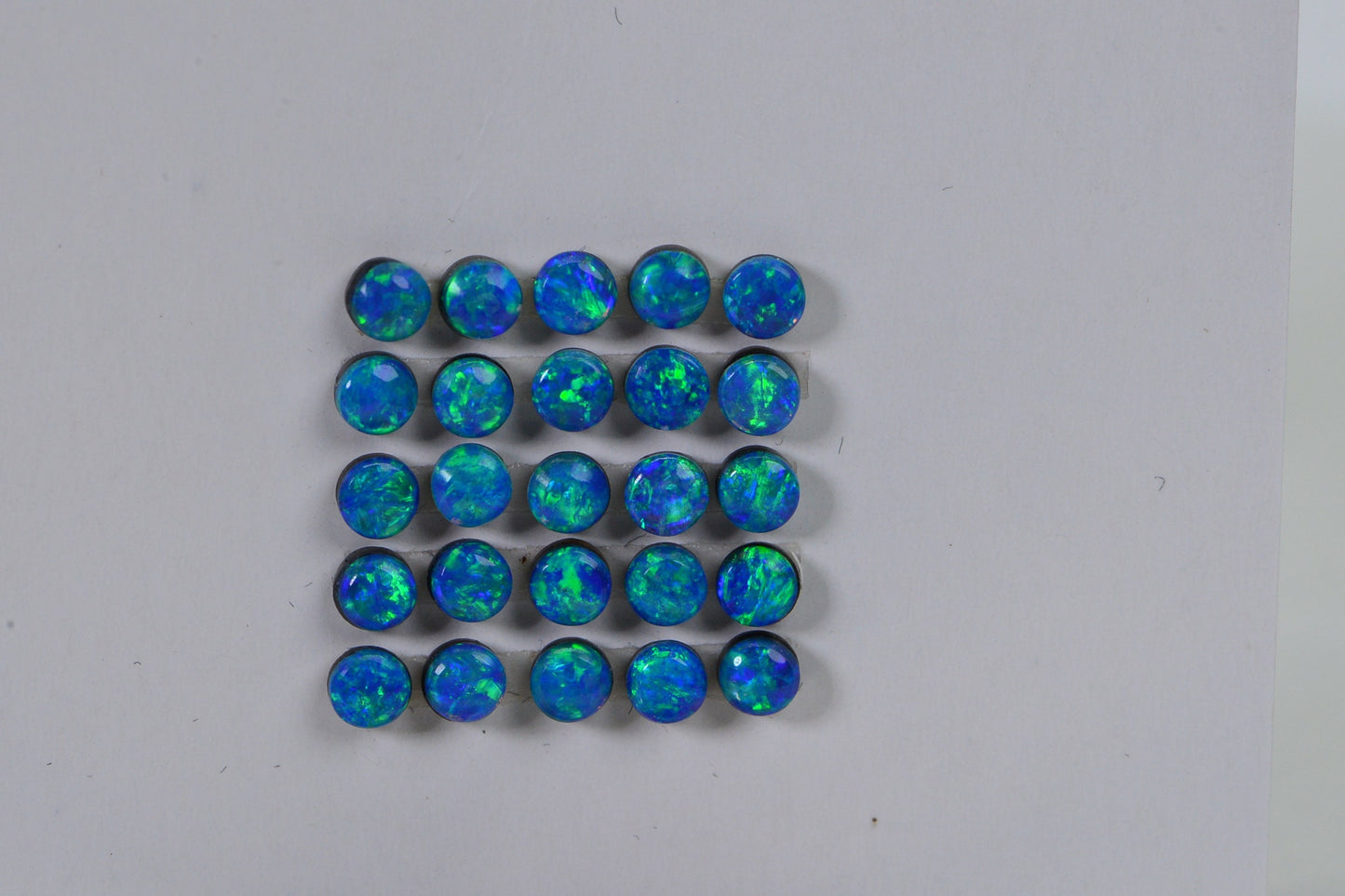 1 stone Australian Black Opal Cabochons: 2.5mm Round AAA++ Gemstone Supplies