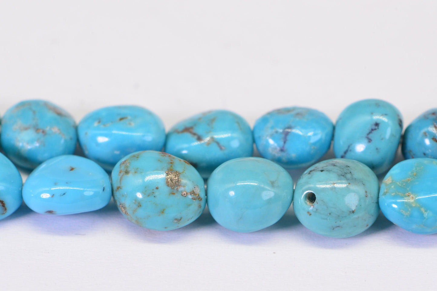 Blue Ridge Turquoise Nugget Beads Natural Gemstone Cabochon Turquoise Jewelry Supplies