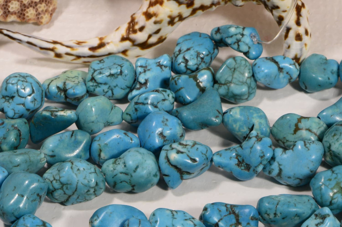 Magnesite 10 to 15mm 7 1/2" Strand Gemstone Bead Jewelry Making Supplies