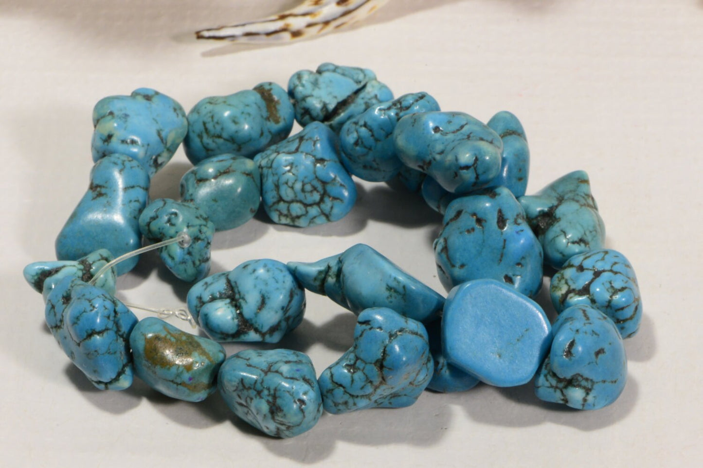 Magnesite 14 to 18mm 16" Strand Gemstone Bead Jewelry Making Supplies