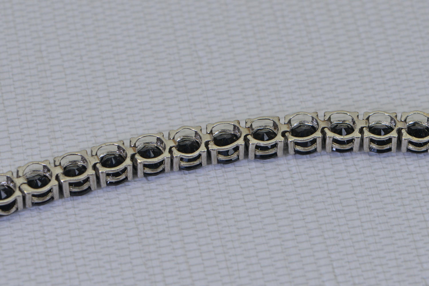 Black Diamond Tennis Bracelet in 925 Sterling Silver Multi Stone Bracelet Vintage Jewelry