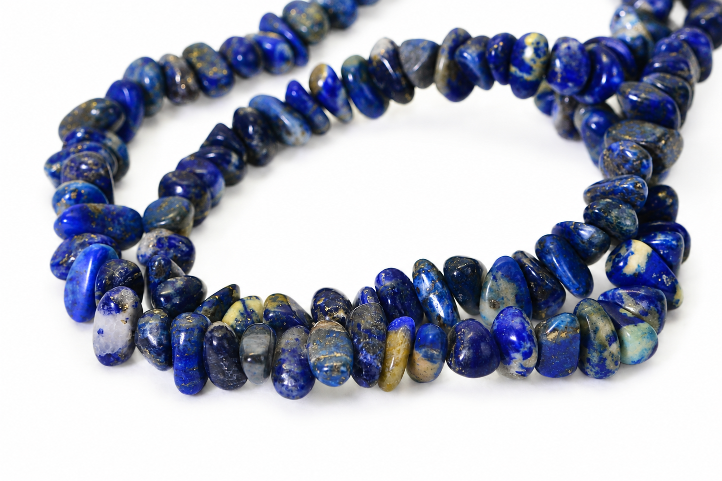 Natural Lapis Lazuli Nugget Beads AA Quality Royal Blue 8x3mm, Smooth Polished Gemstone Strand, Lapis Jewelry Making Supplies, 15.5 Inch Strand