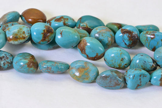 Nevada Turquoise Number 8 Nugget Beads Natural Gemstone Beads Turquoise Jewelry Supplies
