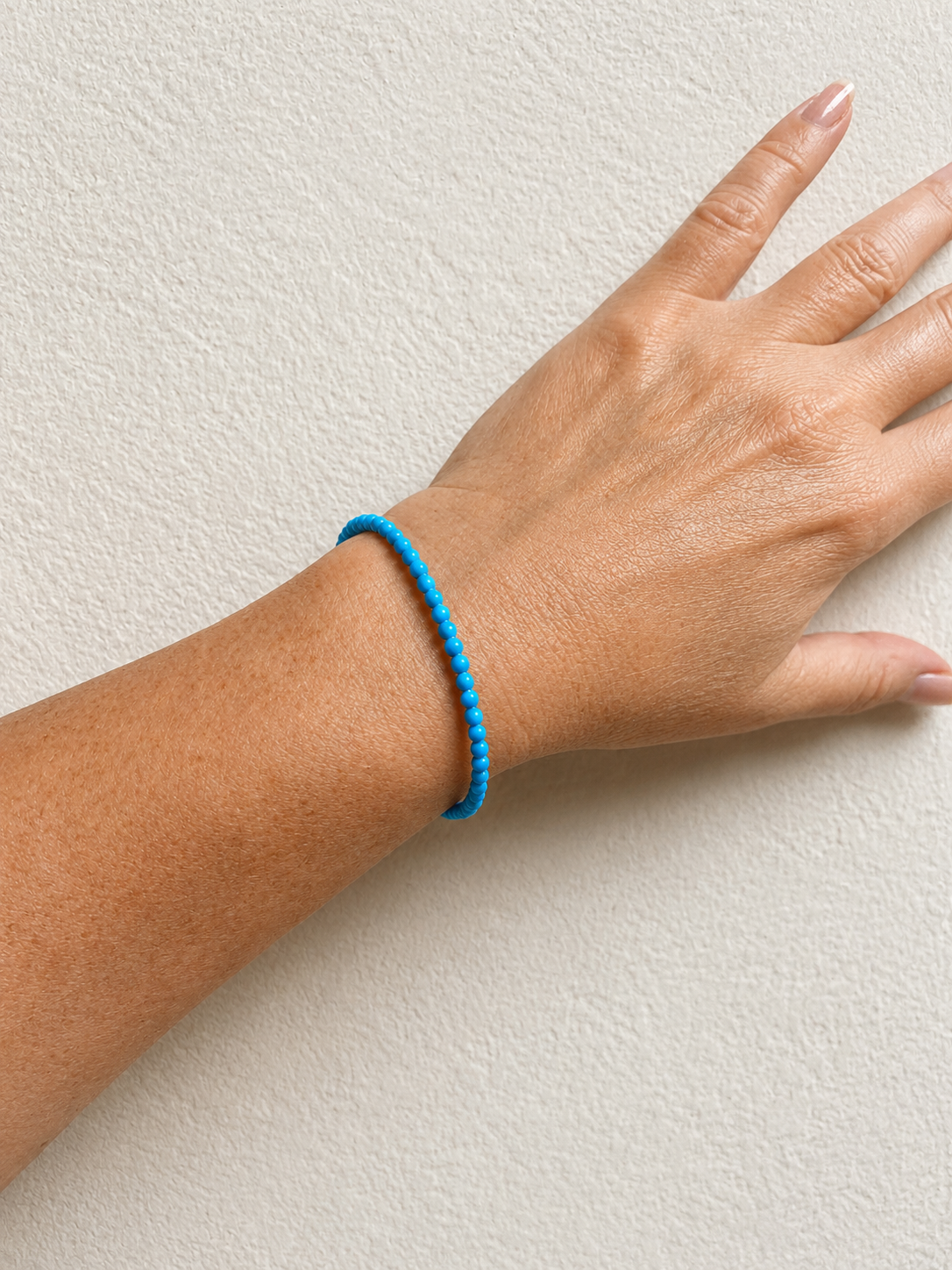 Sleeping Beauty Turquoise Bracelet: 3.5mm Sterling Silver Healing Bracelet