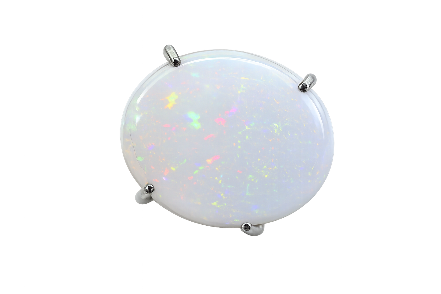 Australian White Solid Opal Oval Cabochon 7X5mm Opal for ring earrings