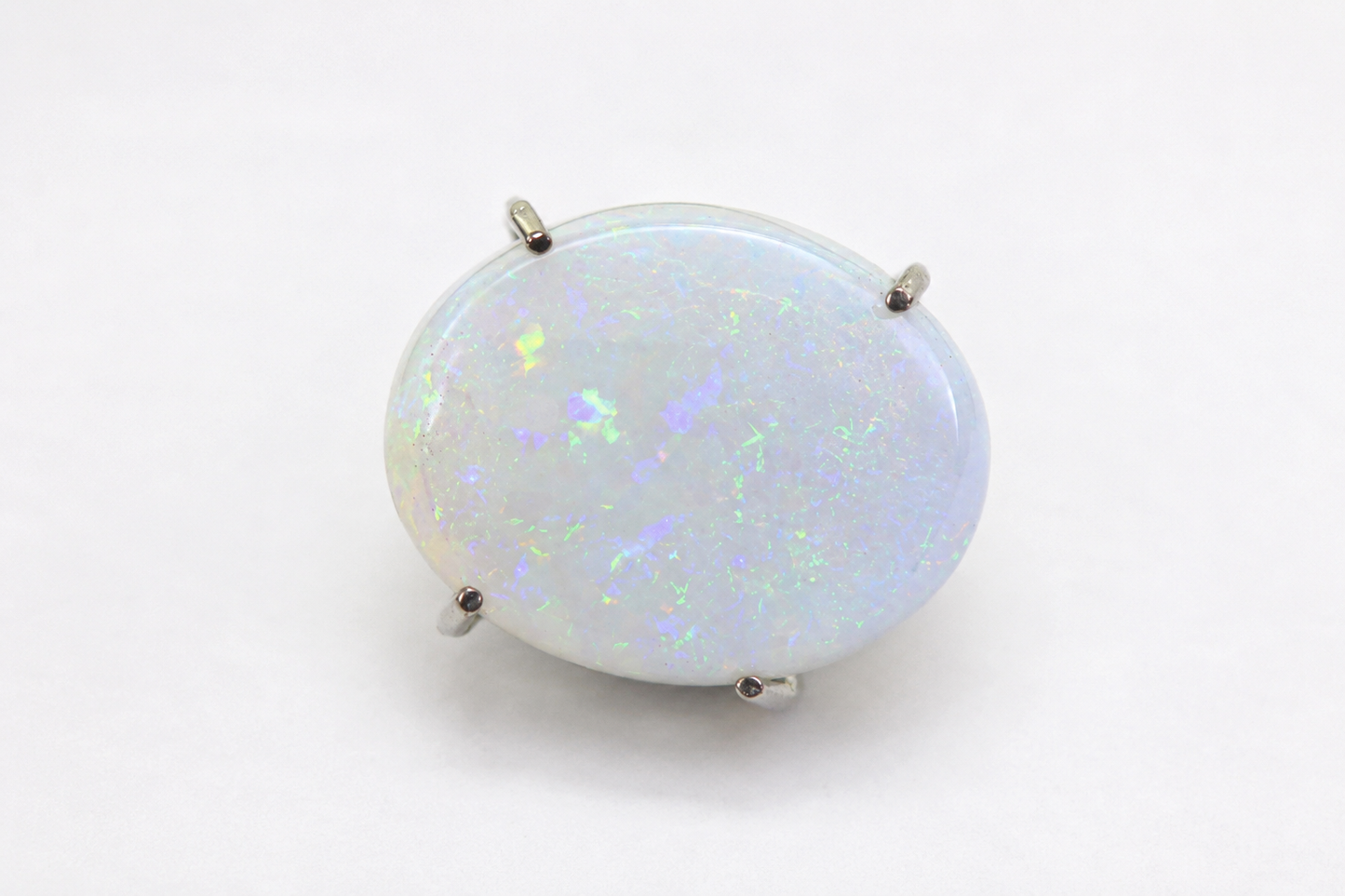 Australian White Solid Opal Oval Cabochon 7X5mm Opal for ring earrings