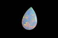 Australian White Solid Opal Cabochon – Natural Untreated Opal – Pear Shape – 0.42 Ct