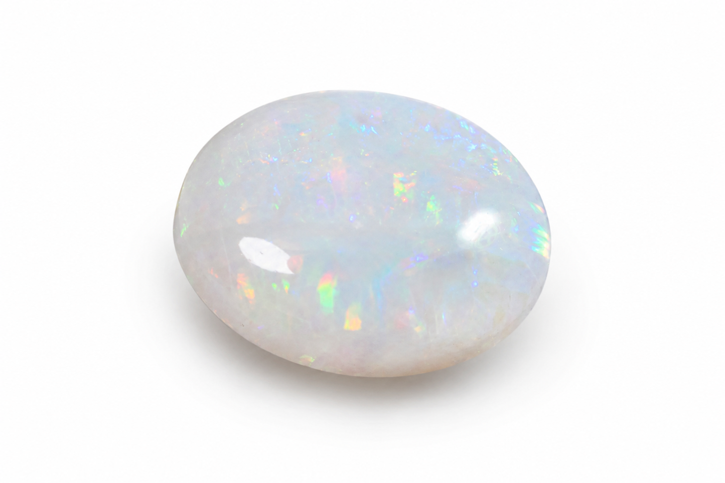 Australian White Solid Opal Oval Cabochon 7X5mm Opal for ring earrings