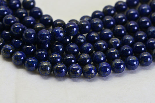 AAA Lapis Lazuli Beads 6mm  Natural Gemstone Full Strand 15.5 inches