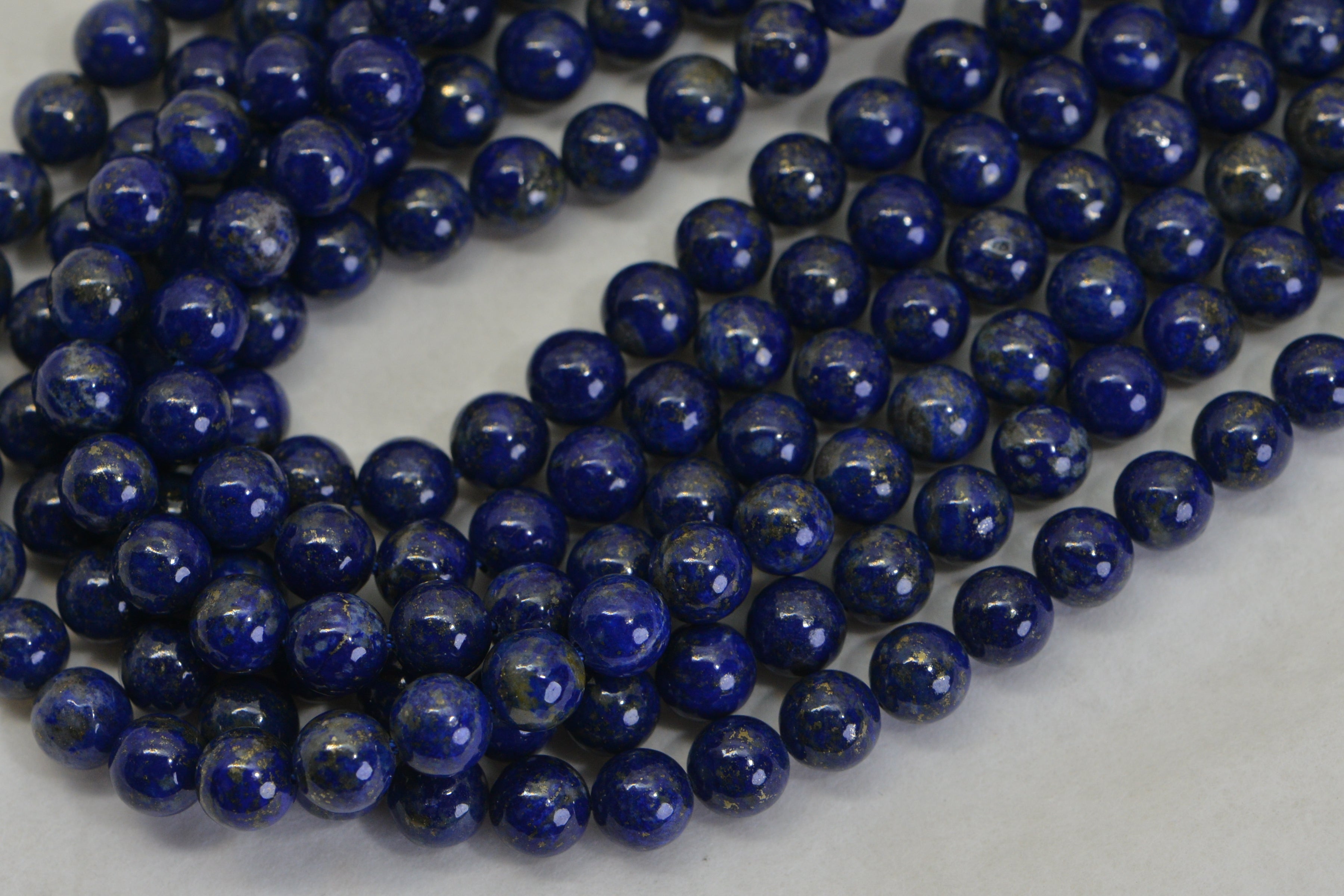 AAA Lapis Lazuli Beads 6mm  Natural Gemstone Full Strand 15.5 inches