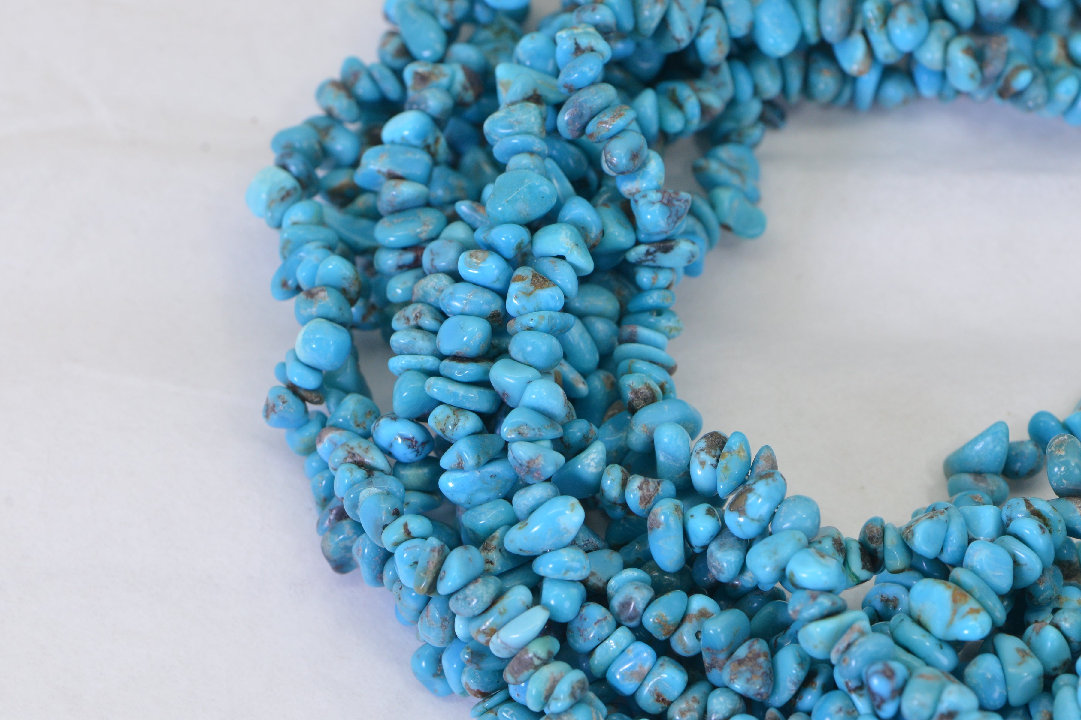 Sleeping Beauty Turquoise Nuggets – Arizona Mine 16" Strand
