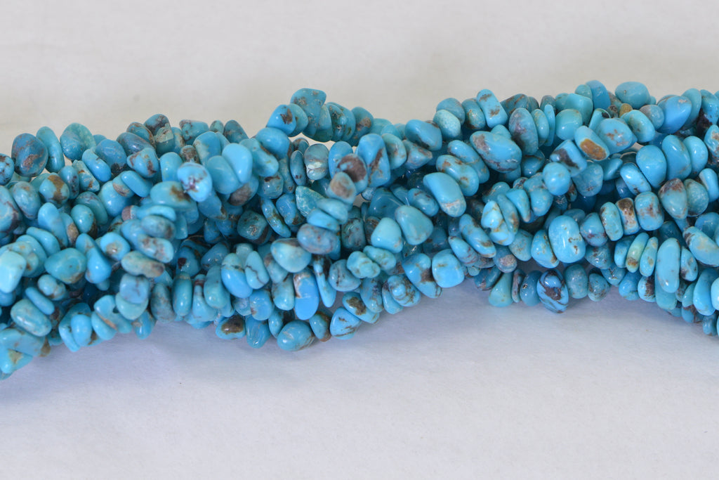 Sleeping Beauty Turquoise Nuggets – Arizona Mine 16" Strand