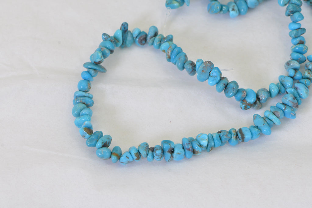 Sleeping Beauty Turquoise Nuggets – Arizona Mine 16" Strand
