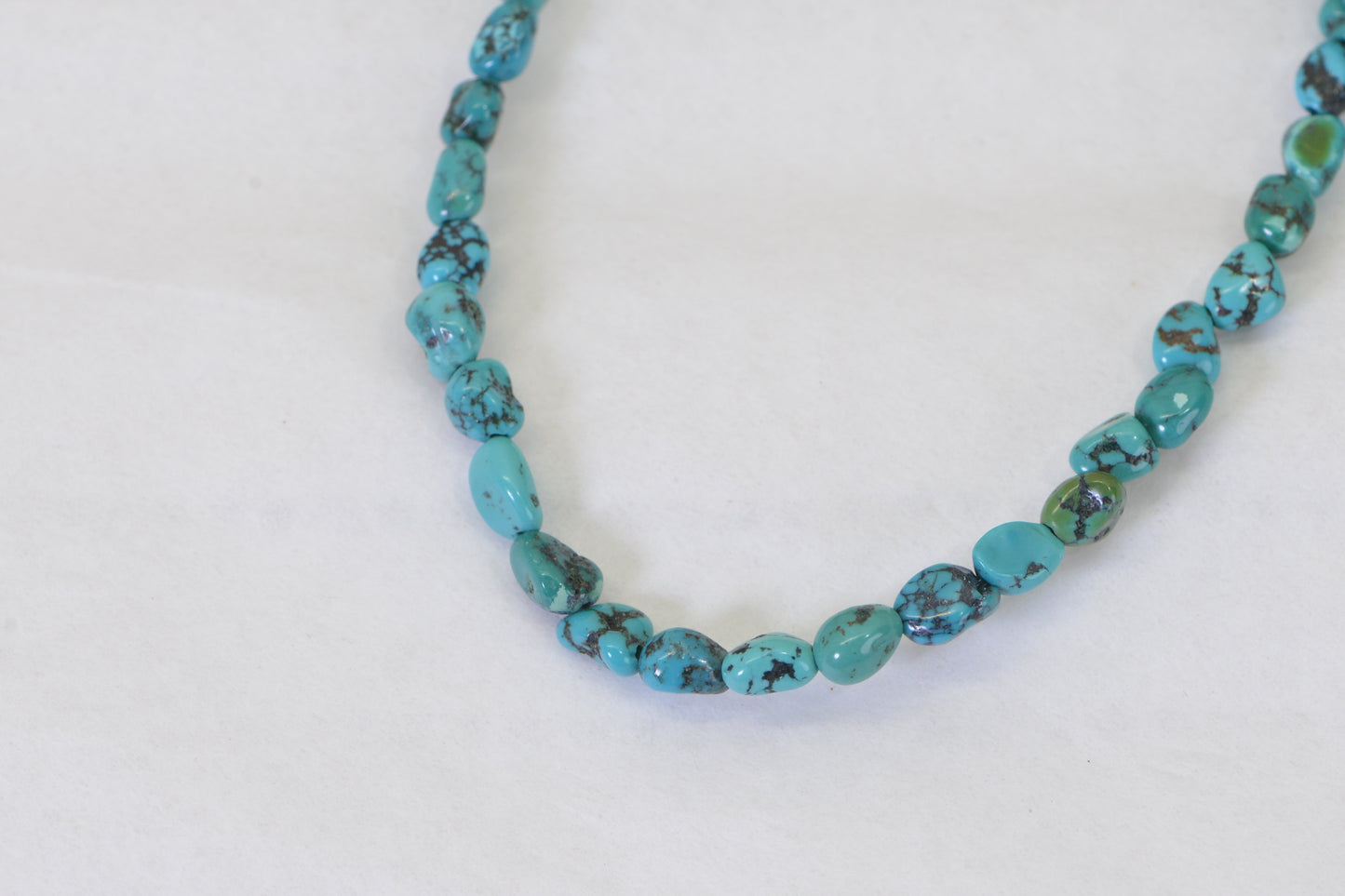 Kingman Turquoise Nugget Beads – 16" Strand Gemstone Freeform