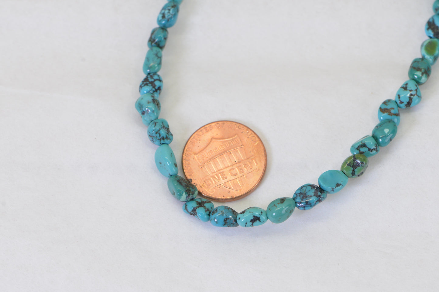 Kingman Turquoise Nugget Beads – 16" Strand Gemstone Freeform