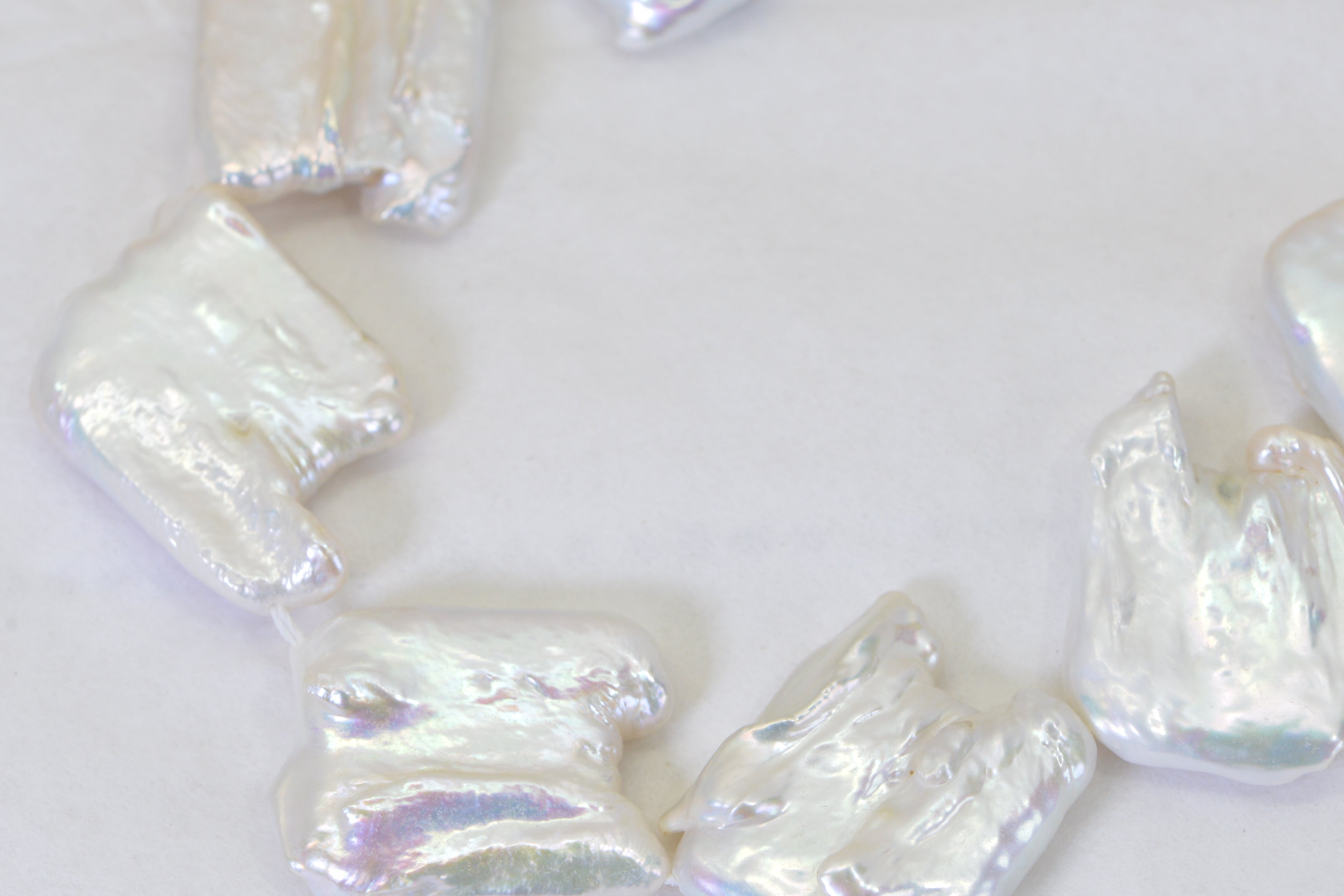 Baroque White Pearl Strand – AAA++ Quality