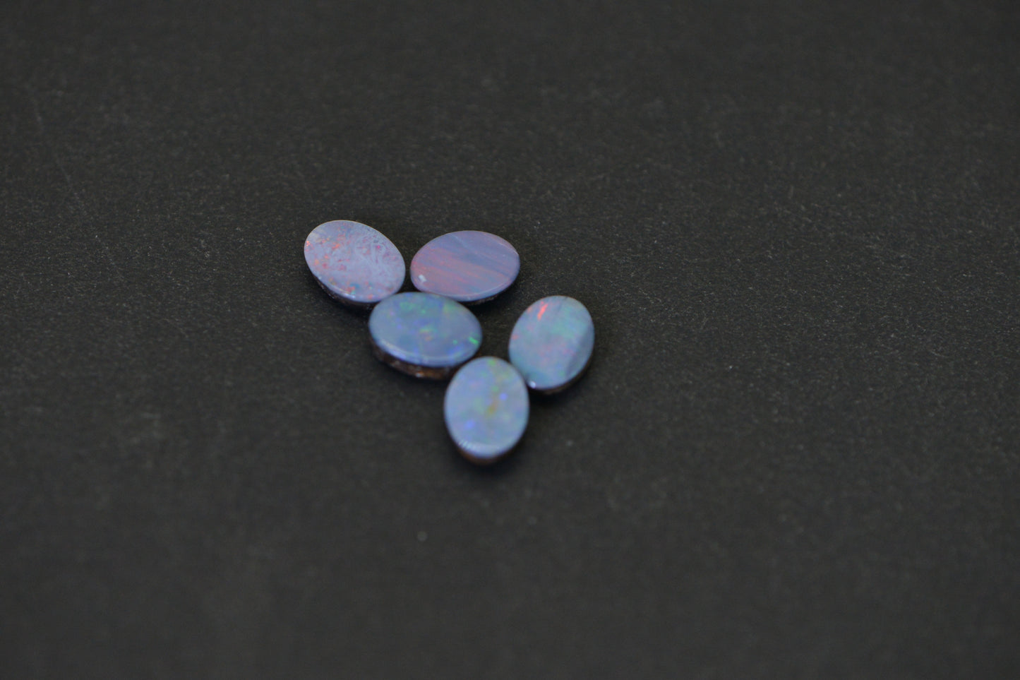 Genuine Australian Opal Doublet Calibrated Cabs , 7X5mm Loose Stones 5 stone per lot