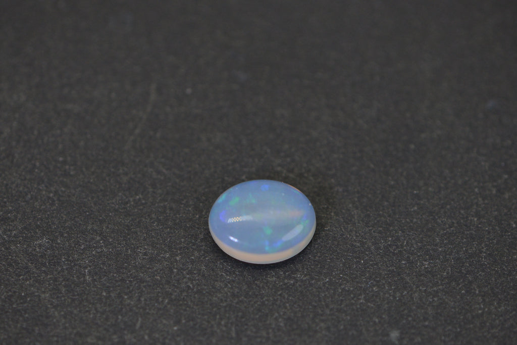 Australian Solid Crystal Opal 1.10 Ct Natural Opal Cabochon 8x6mm Oval Loose Gemstone Orange Green Blue Flash Untreated Australian Opal