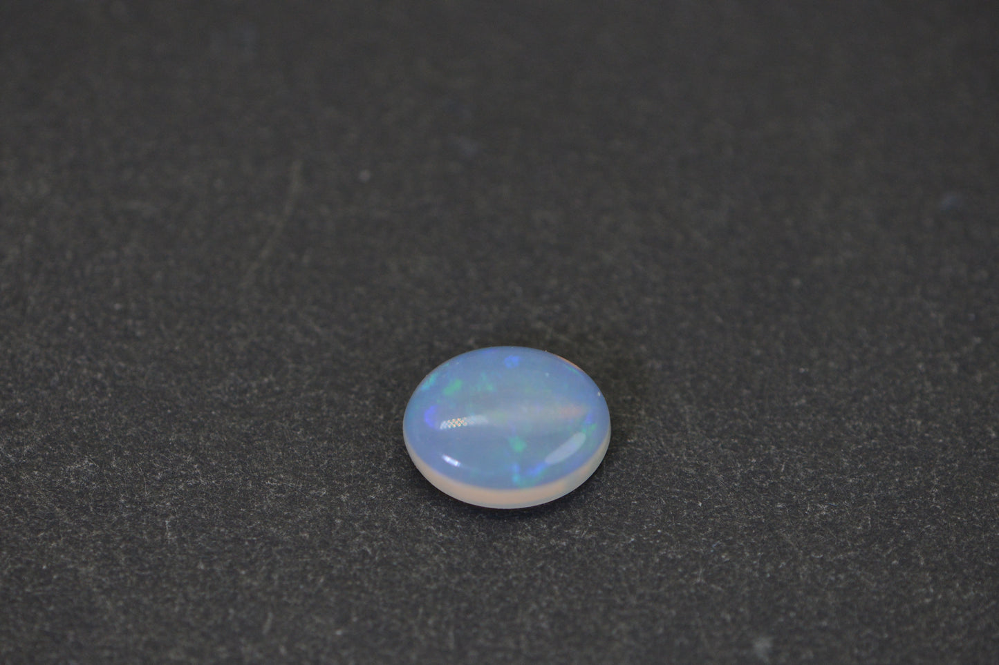 Australian Solid Crystal Opal 1.10 Ct Natural Opal Cabochon 8x6mm Oval Loose Gemstone Orange Green Blue Flash Untreated Australian Opal