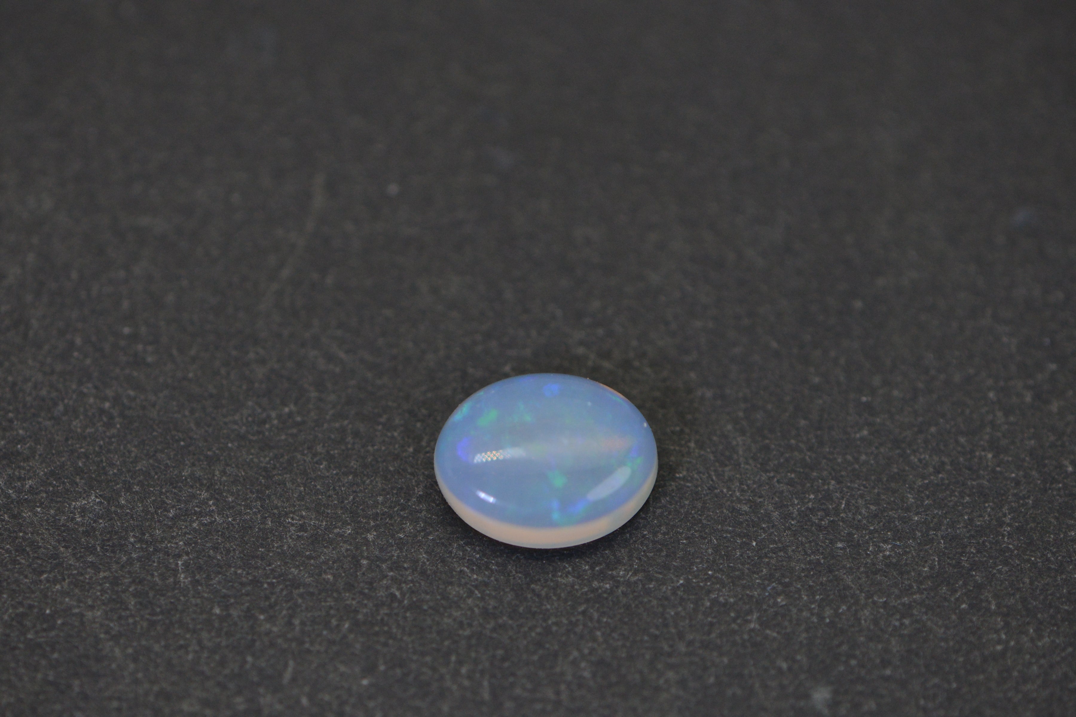 Australian Solid Crystal Opal 1.10 Ct Natural Opal Cabochon 8x6mm Oval Loose Gemstone Orange Green Blue Flash Untreated Australian Opal