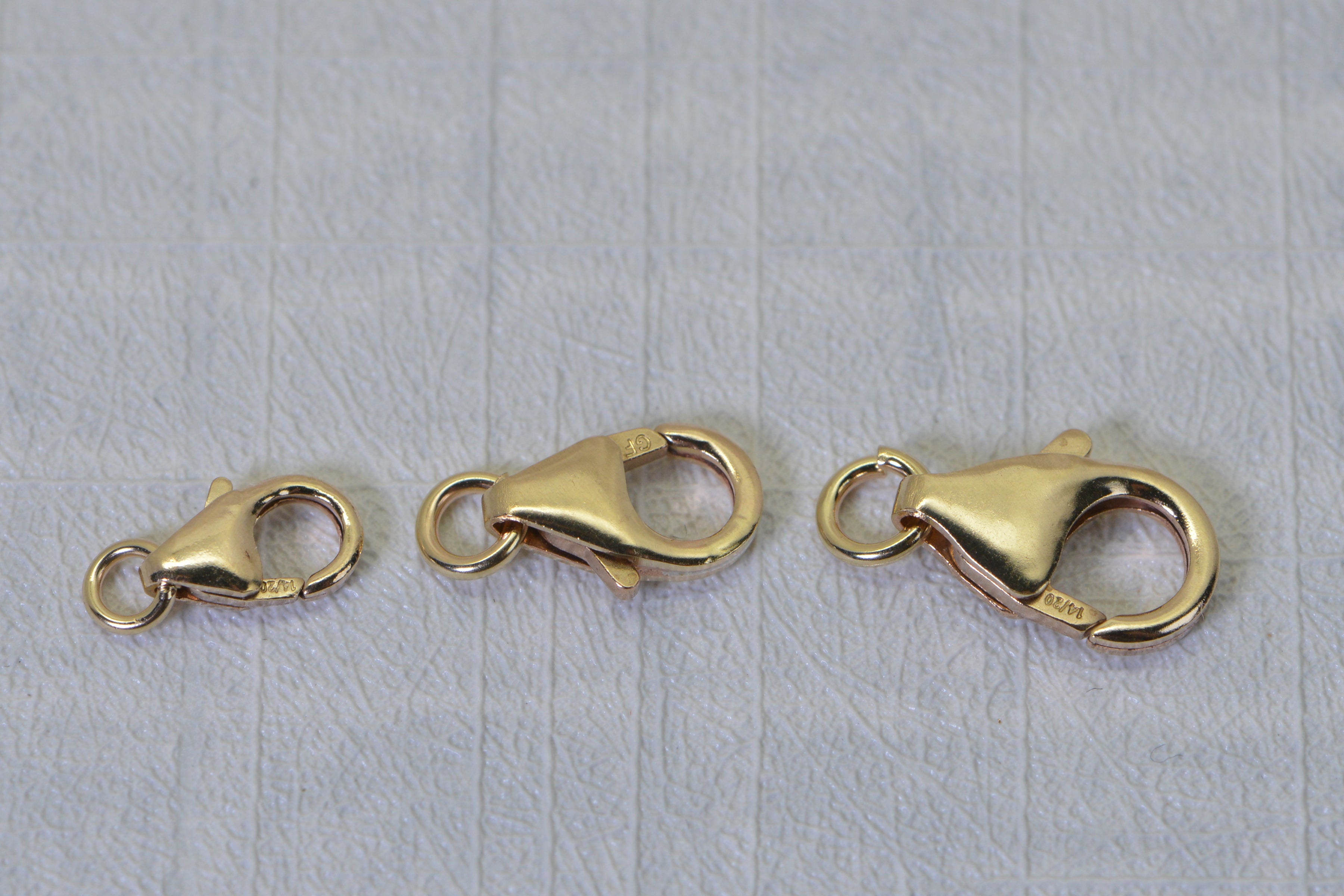 Trigger Clasp 14K /20 Gold End For Chain Yellow Gold Lobster Clasp Finding Supply