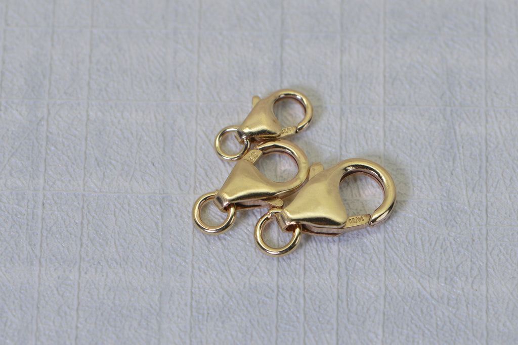 Trigger Clasp 14K /20 Gold End For Chain Yellow Gold Lobster Clasp Finding Supply