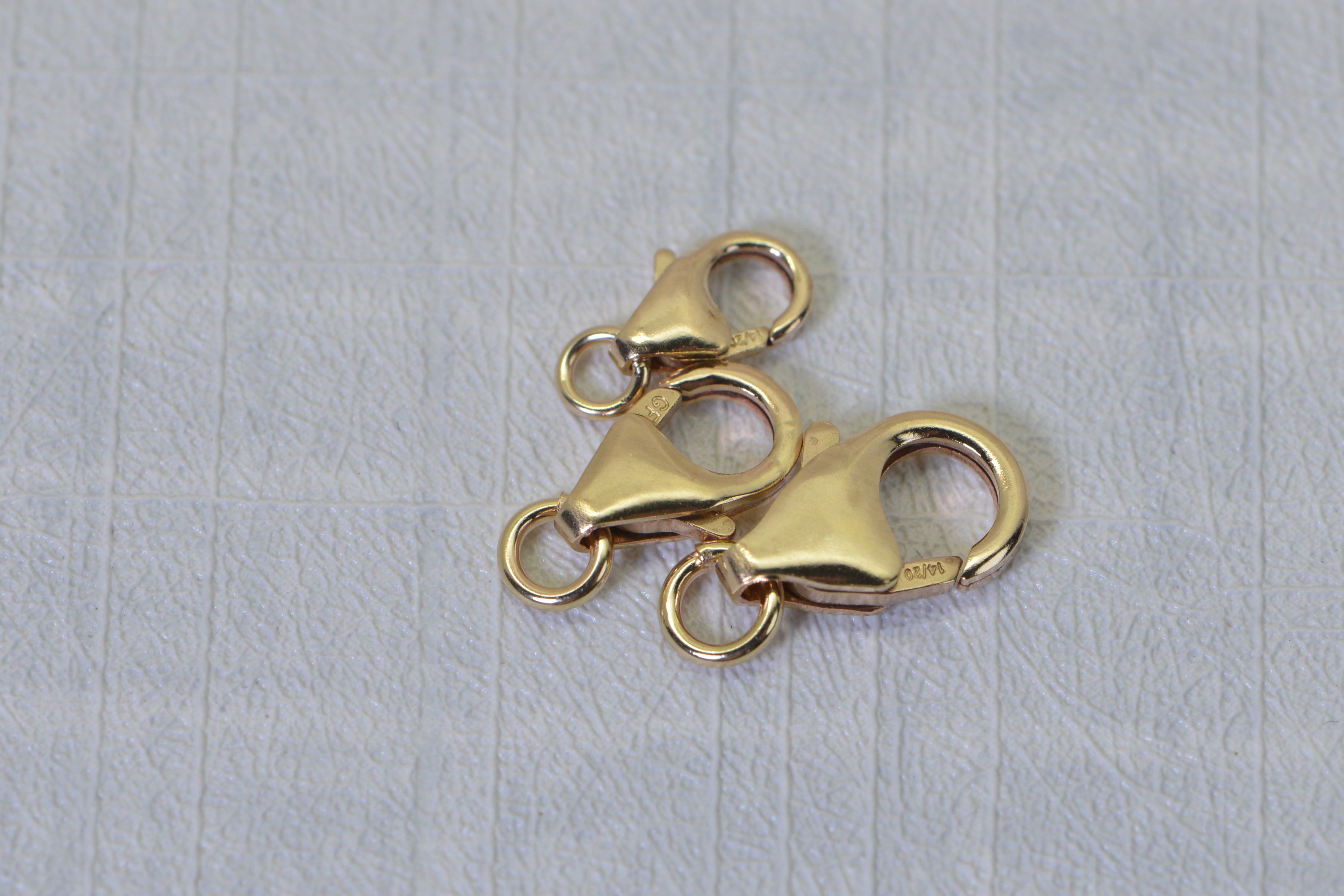 Trigger Clasp 14K /20 Gold End For Chain Yellow Gold Lobster Clasp Finding Supply