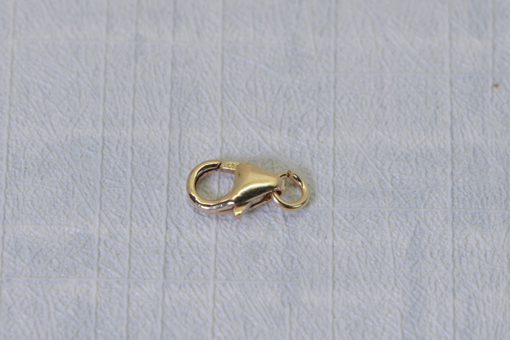 Trigger Clasp 14K /20 Gold End For Chain Yellow Gold Lobster Clasp Finding Supply
