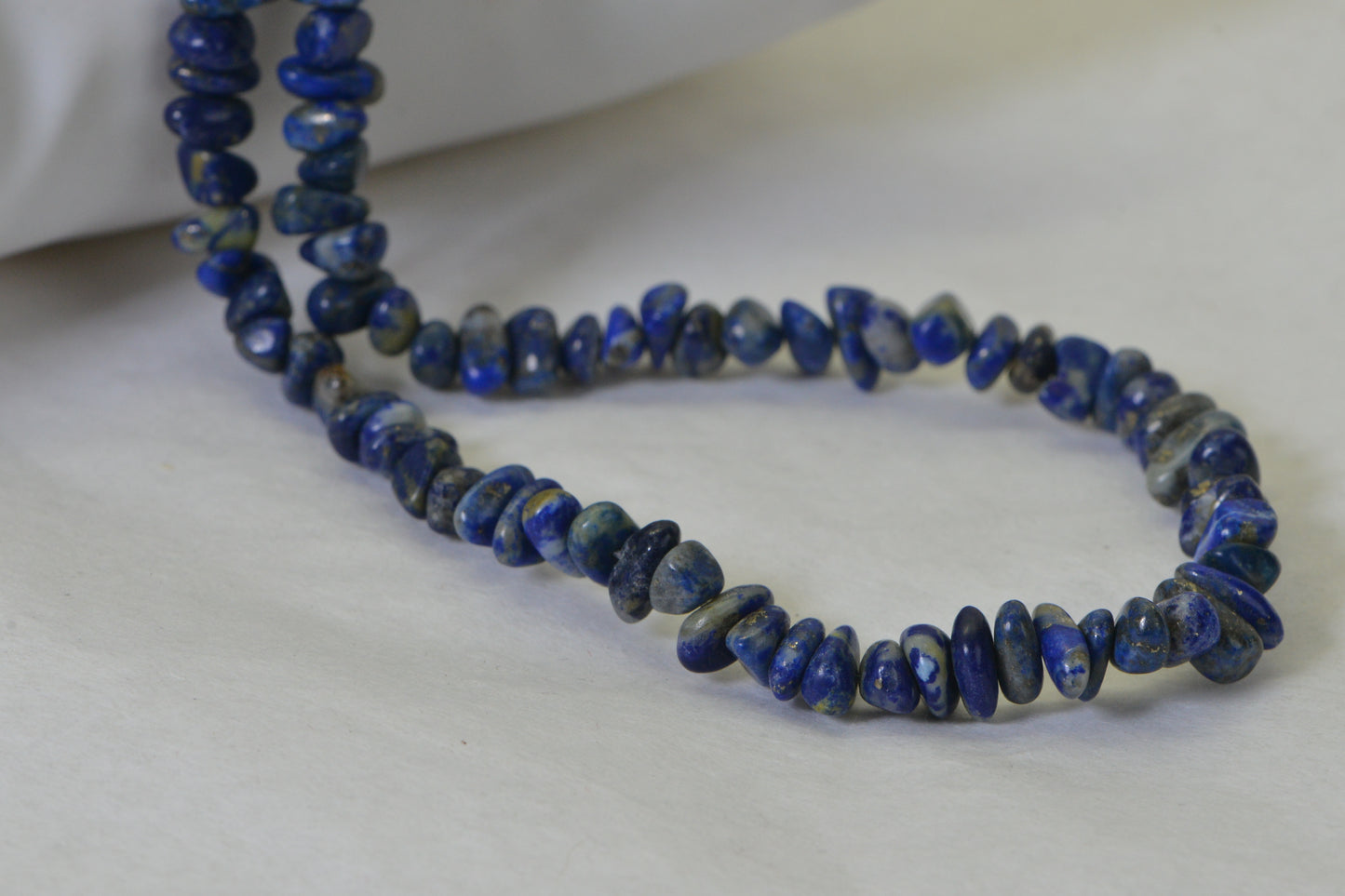 Natural Lapis Lazuli Nugget Beads AA Quality Royal Blue 8x3mm, Smooth Polished Gemstone Strand, Lapis Jewelry Making Supplies, 15.5 Inch Strand