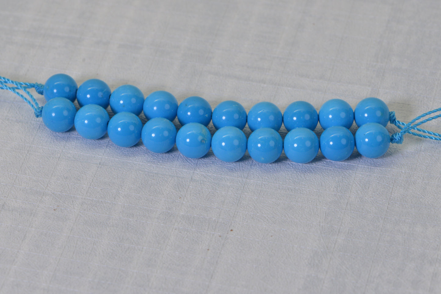 8.5mm Sleeping Beauty Turquoise Beads  Round  Smooth Finish Natural Gemstone Beads