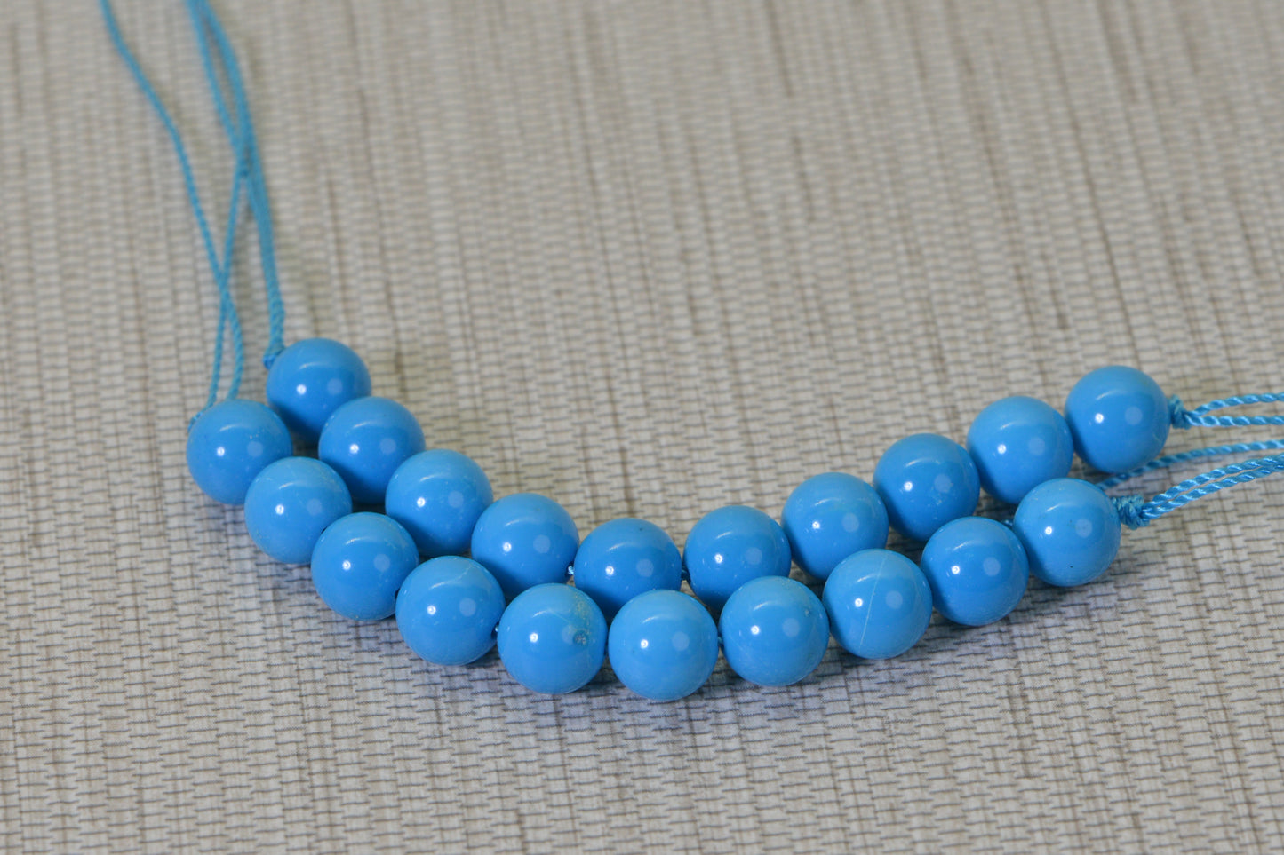 8.5mm Sleeping Beauty Turquoise Beads  Round  Smooth Finish Natural Gemstone Beads