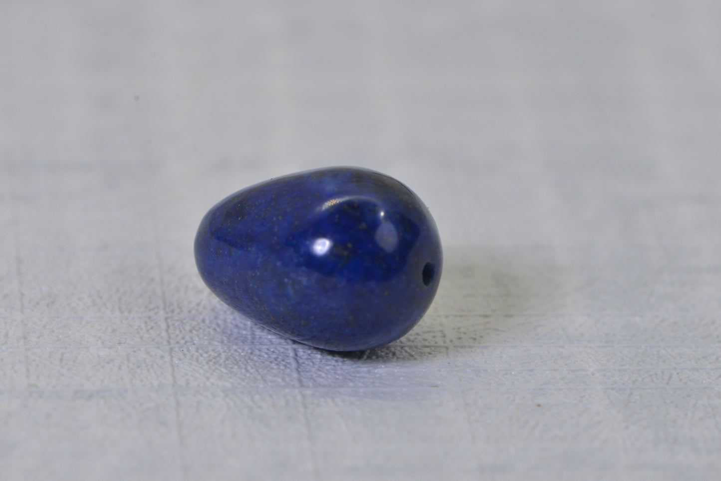 Natural Lapis Lazuli Drop Large Drilled Vertical 16X12mm Smooth Polished Loose Gemstone