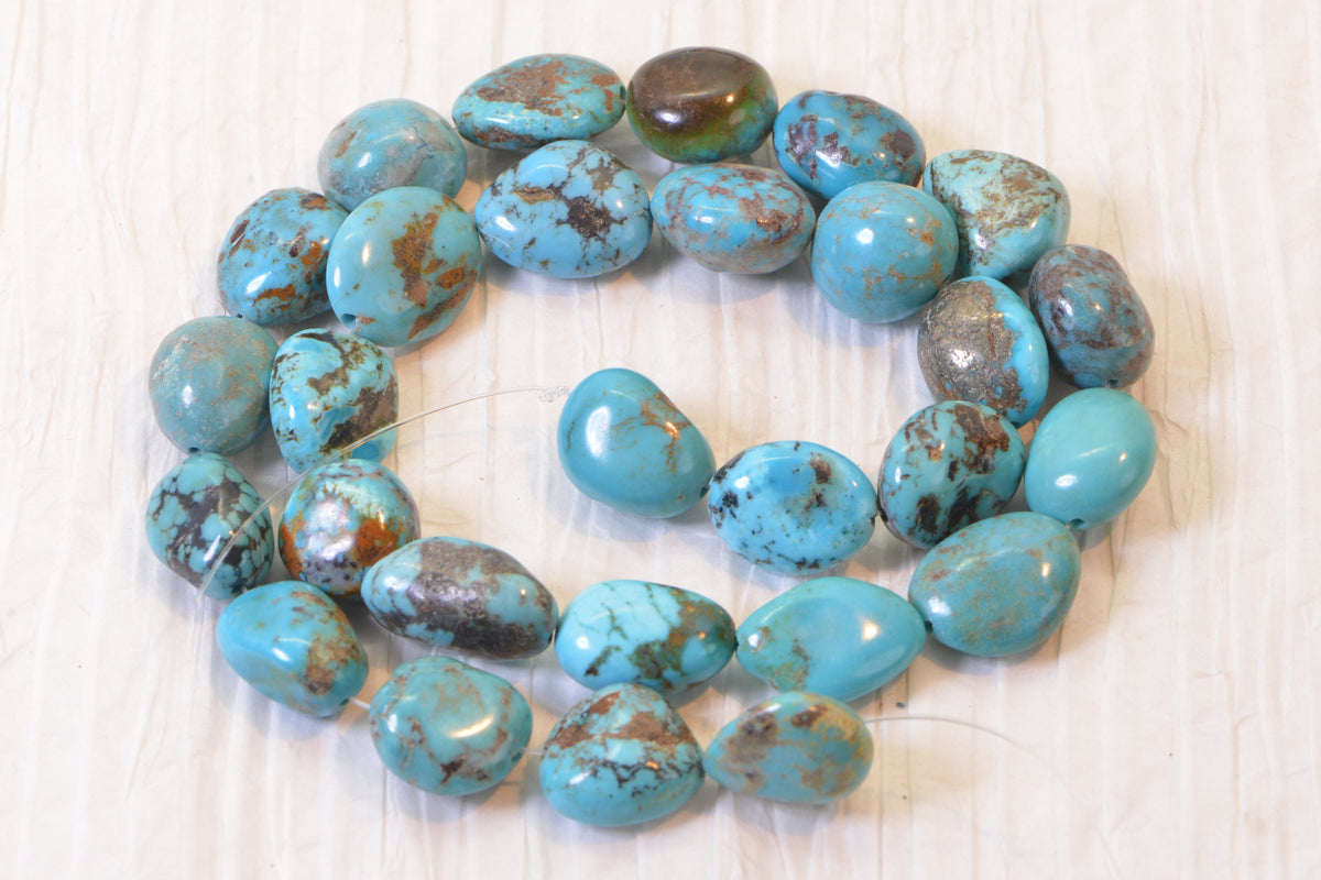 Royston Turquoise  Nugget Beads Natural Gemstone Beads Turquoise Jewelry Supplies