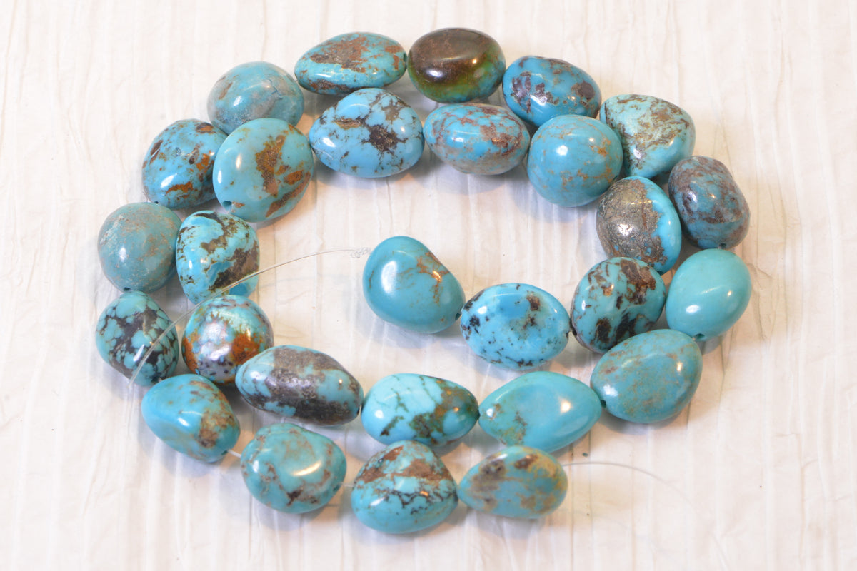 Royston Turquoise  Nugget Beads Natural Gemstone Beads Turquoise Jewelry Supplies