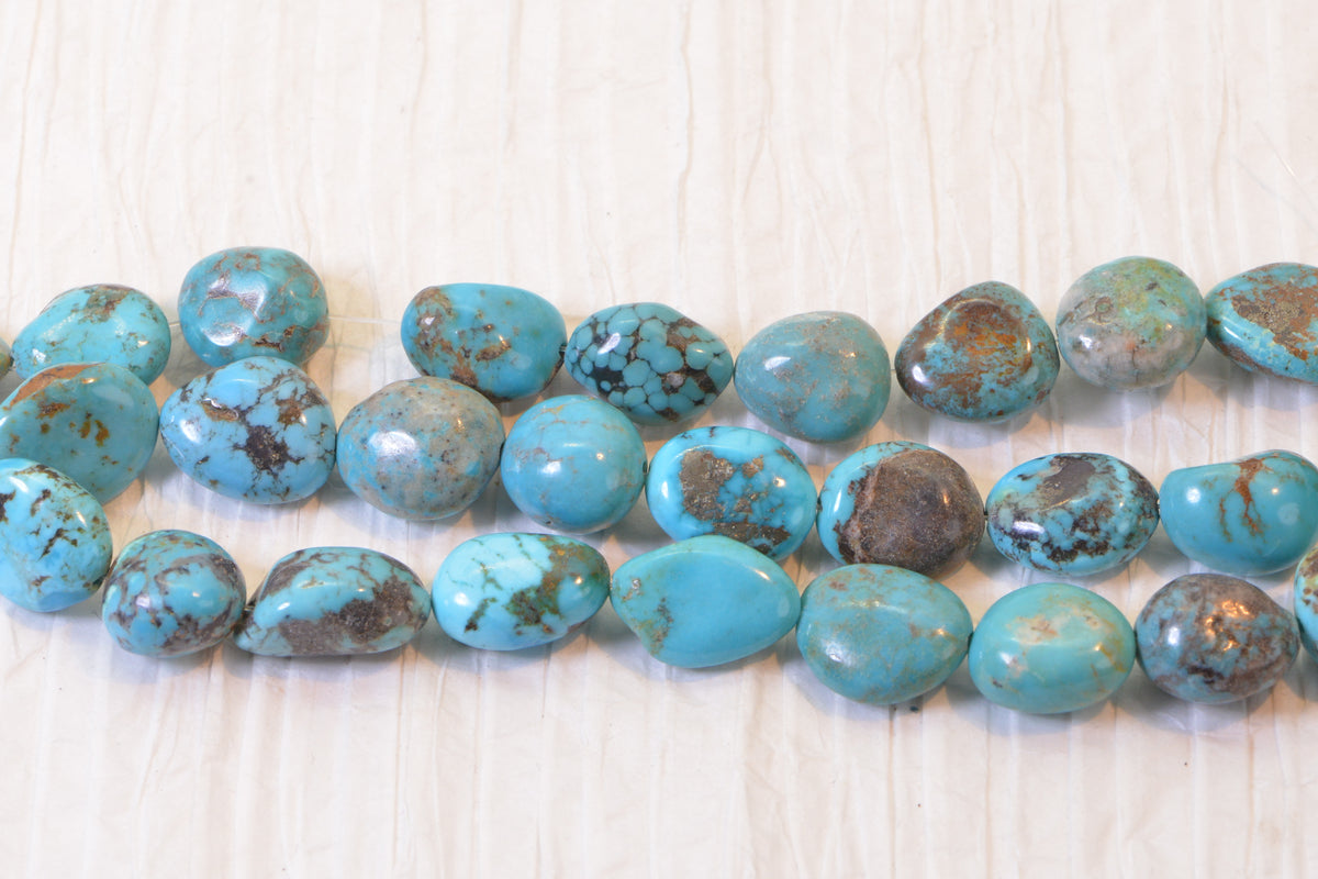 Royston Turquoise  Nugget Beads Natural Gemstone Beads Turquoise Jewelry Supplies