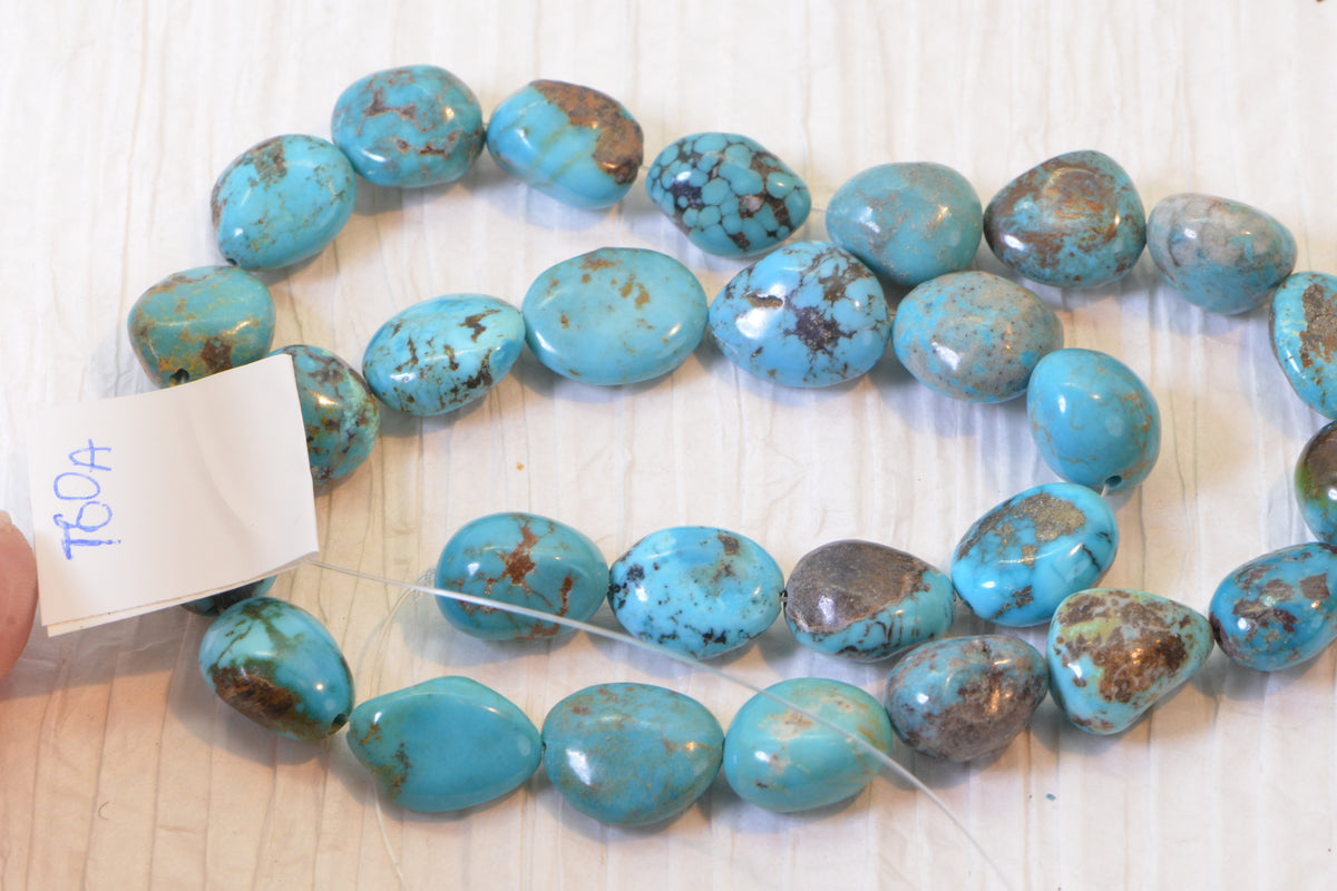 Royston Turquoise  Nugget Beads Natural Gemstone Beads Turquoise Jewelry Supplies