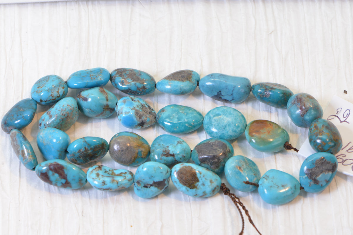 Royston Turquoise  Nugget Beads Natural Gemstone Beads Turquoise Jewelry Supplies